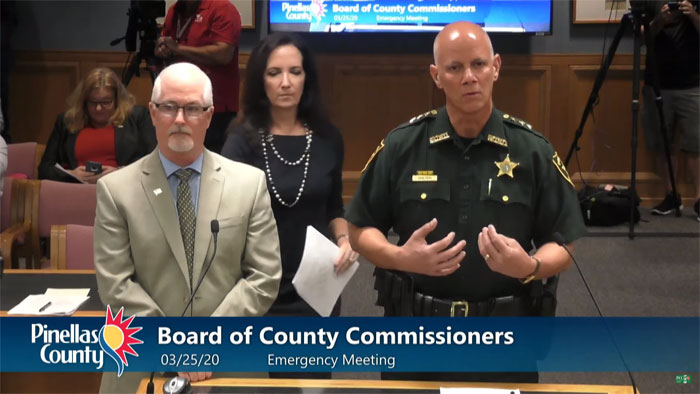 Covidiot touchfest as Pinellas County imposes draconian and arbitrary Covid-19 restrictions